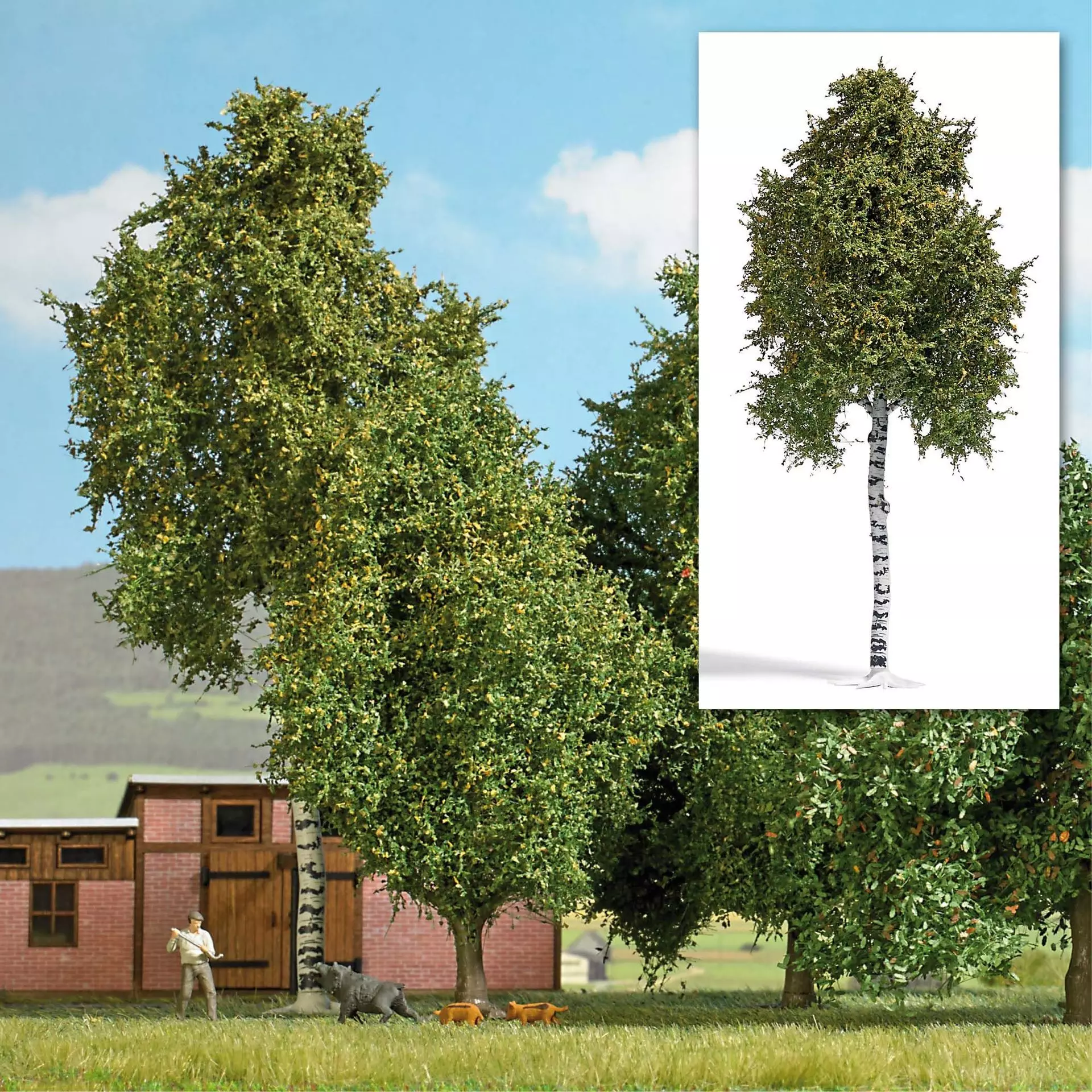 Busch 3783 - Birke 170 mm, Herbst H0 1:87