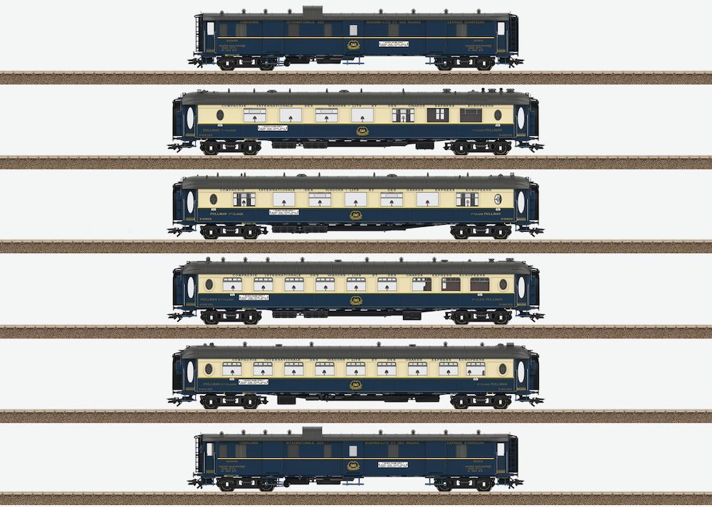 Trix 26470 - Pullmann Wagen Set Edelweiss Ep.II 6.tlg. H0/GL