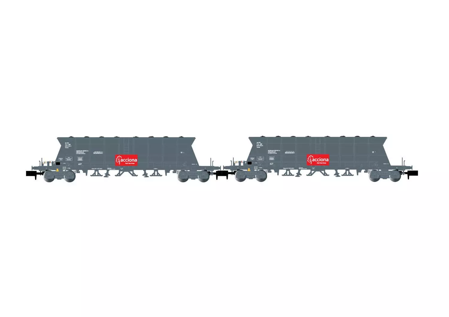 Arnold 6618 - Selbstentladewagen Set ACCIONA Ep.VI 2.tlg. N 1:160