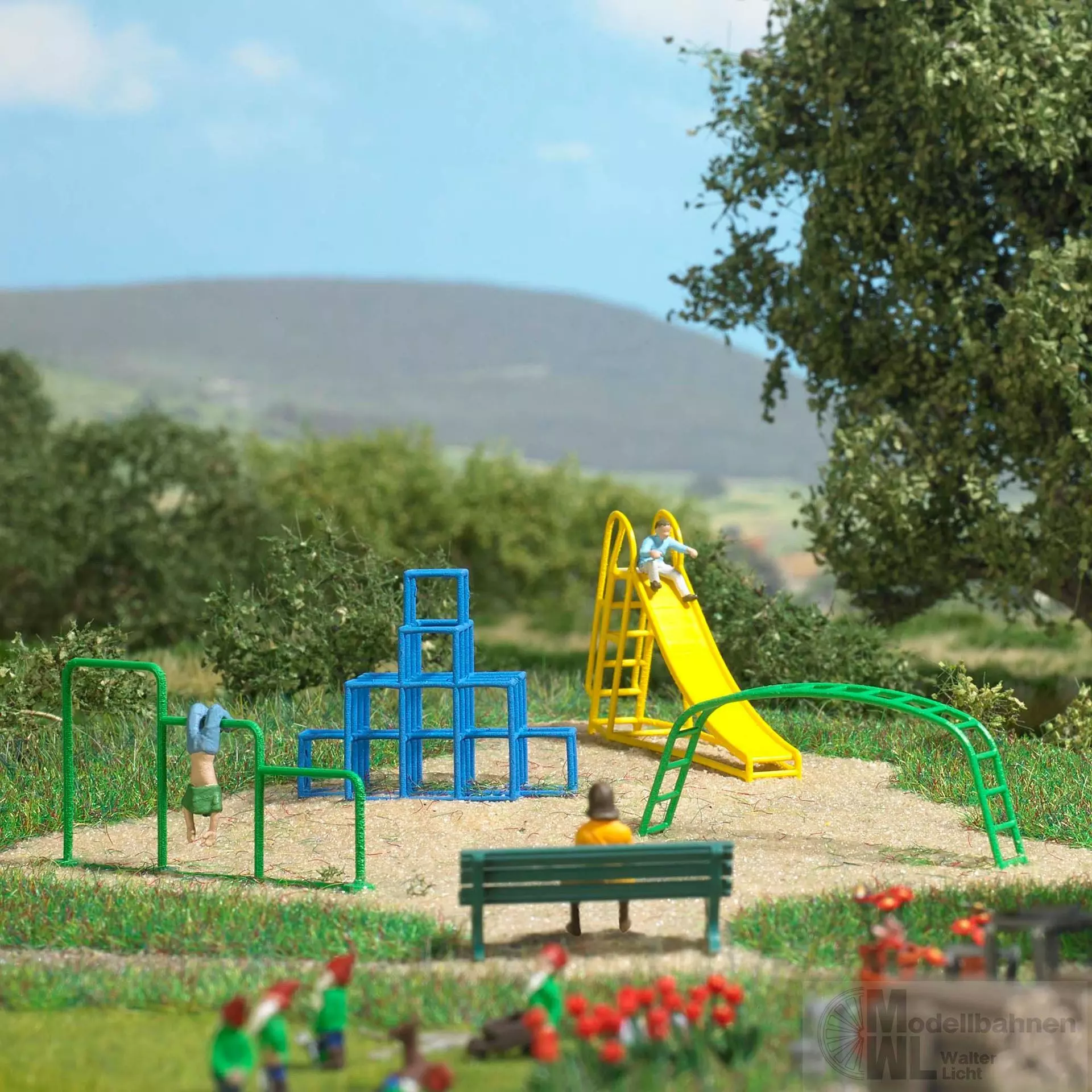 Busch 79830 - Action Set: Spielplatz H0 1:87
