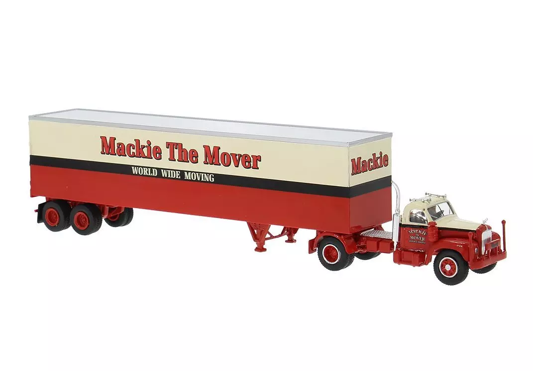Brekina 85982 - Mack B61 Koffersattelzug Mackie H0 1:87