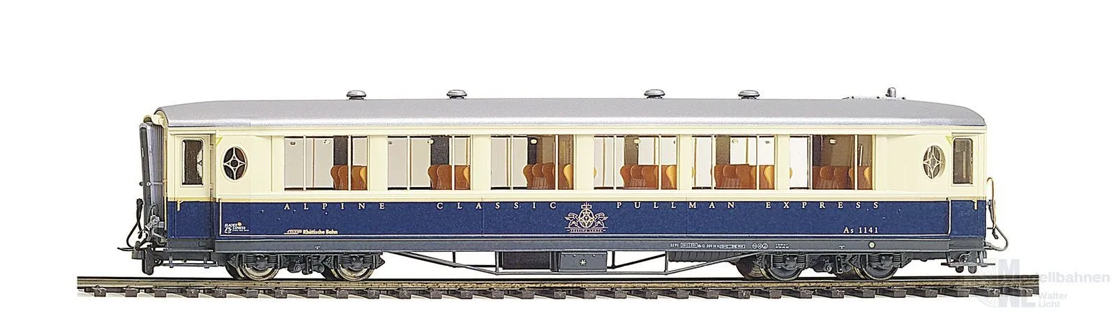 Bemo 3272140 - Salonwagen RhB Ep.V As 1141 75 Jahre Glacier Express H0m