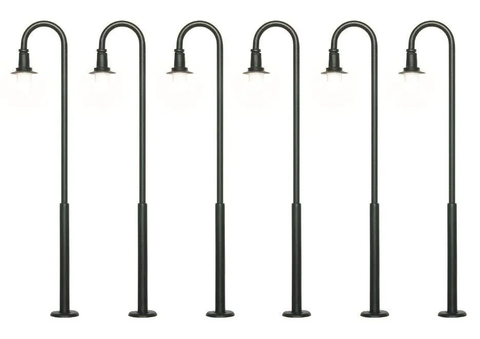 Viessmann 61406 - H0 Bogenleuchte, LED warmweiß, 5+1 H0 1:87