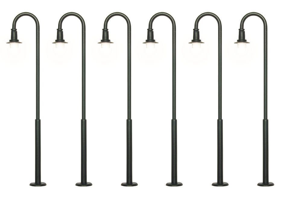 Viessmann 61406 - H0 Bogenleuchte, LED warmweiß, 5+1 H0 1:87