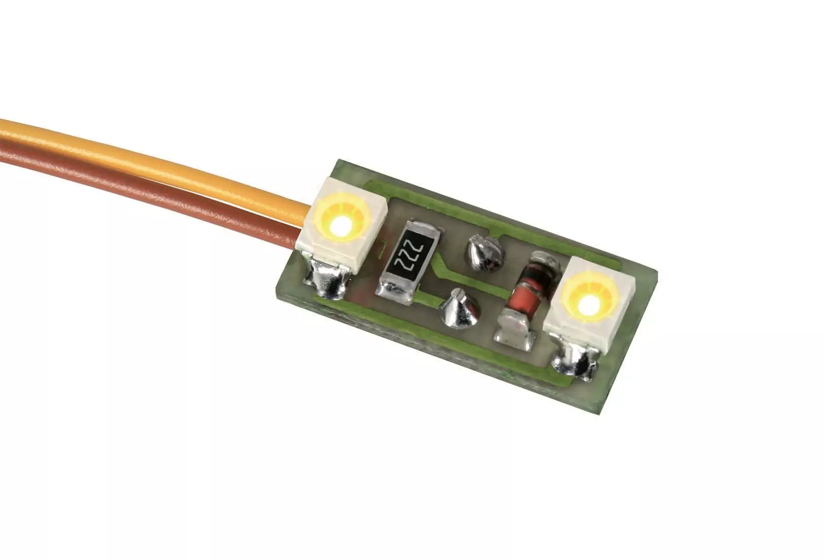 Viessmann 6021 - Hausbelechtung 2 LED´s warmweiß 3 Stück H0 1:87 (auch für TT 1:120)