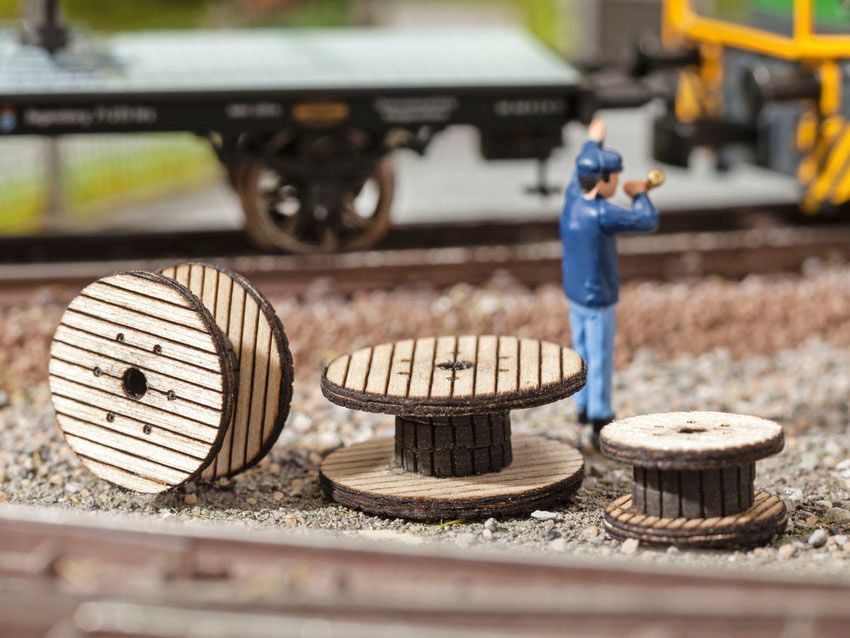 Noch 14202 - Kabelrollen 3er-Set H0 1:87 Noch 14202 - Kabelrollen 3er-Set H0 1:87