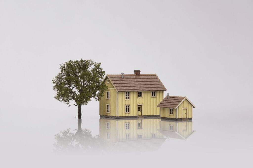 ASM 409202G - LaserCut Gebäudebausatz Lyngstad gard gelbbeige N 1:160