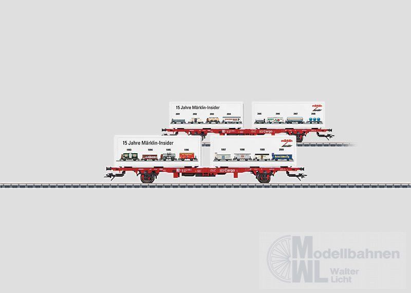 Märklin 94339 - MÄRKLIN - INSIDER Containerwagen für 15 Jahre Mitgliedschaft H0/WS