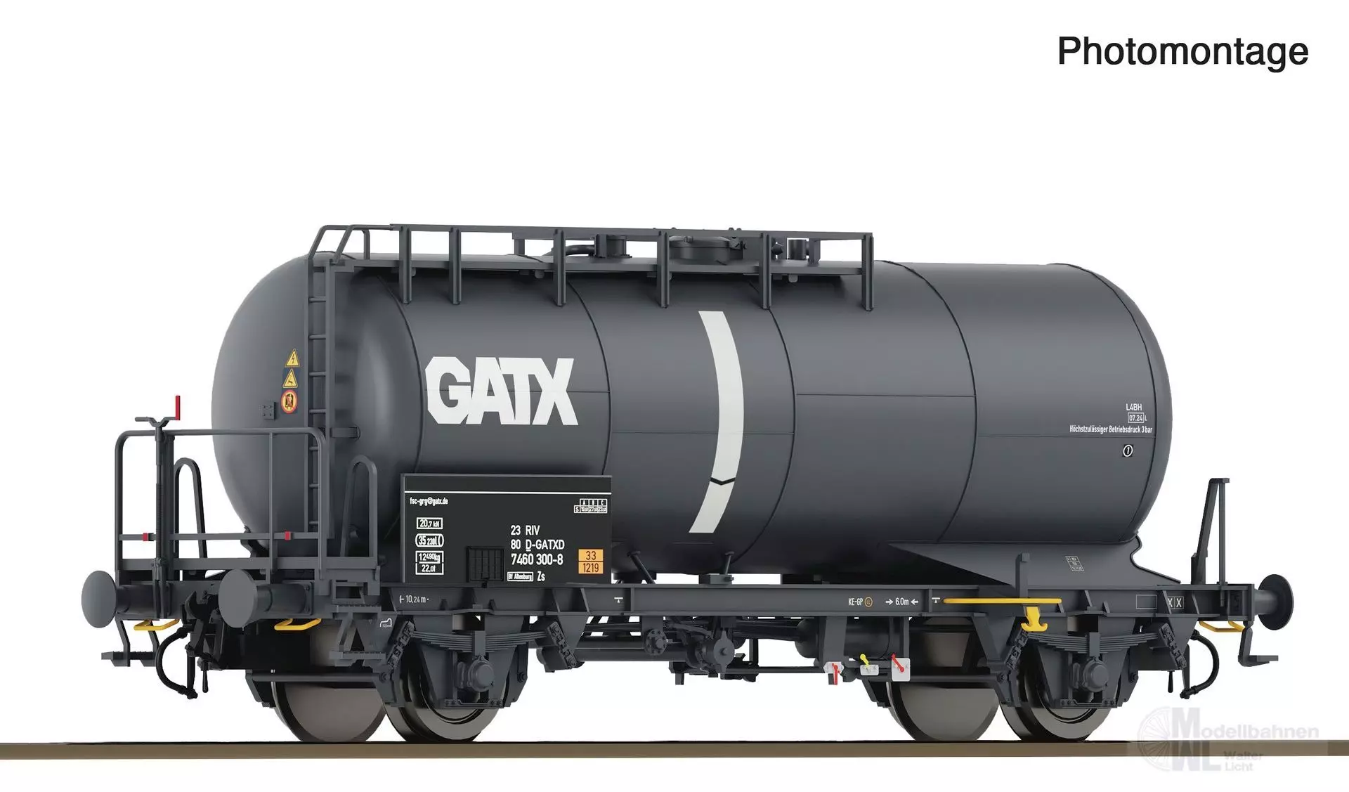 Roco 6600247 - Chemiekesselwagen GATX Ep.V/VI H0/GL