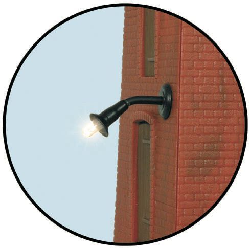 Viessmann 6442 - Wandleuchte LED warmweiß N 1:160