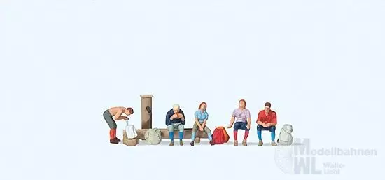 Preiser 79162 - Wanderer am Weidebrunnen N 1:160