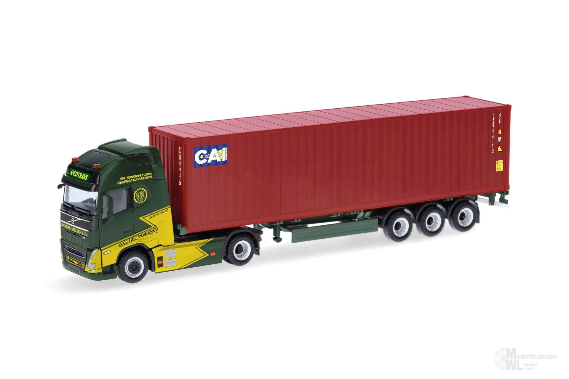 Herpa 319256 - Volvo FH GL XL Electric Container Sattelzug H0 1:87