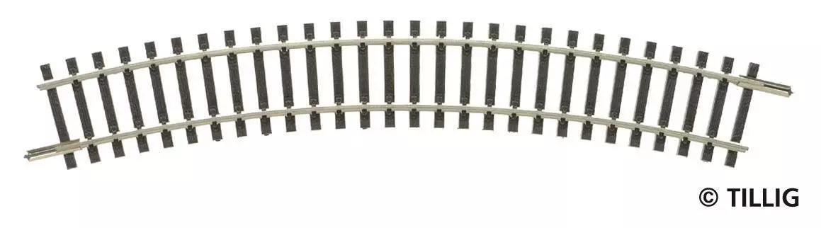 Tillig 83116 - Gleisstück gebogen R01 R267 mm / 30° TT 1:120