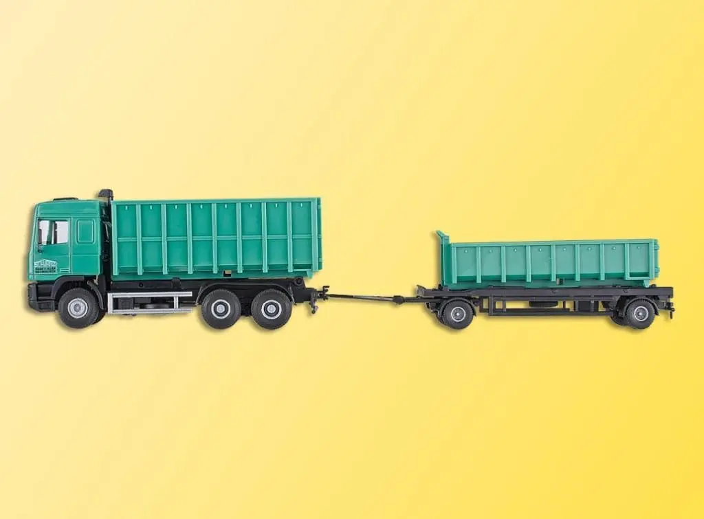 Kibri 15211 - DAF Hängerzug mit Hackengerät und Muldenanhänger H0 1:87