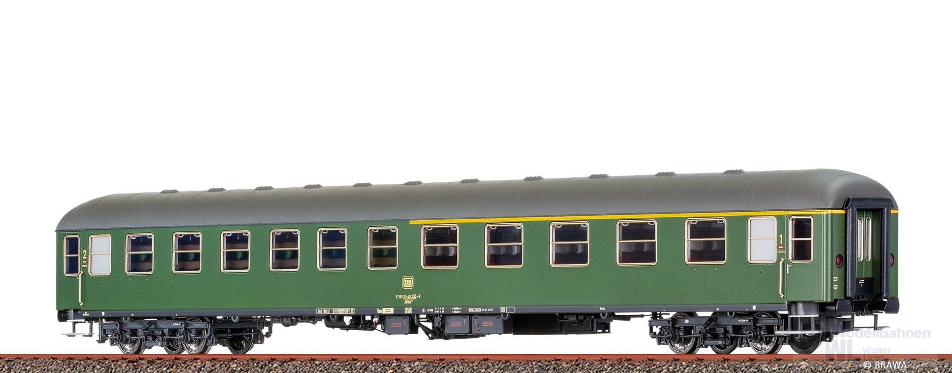Brawa 58130 - Schnellzugwagen DB Ep.IV ABm223 H0/GL Basic+ LED Brawa 58130 - Schnellzugwagen DB Ep.IV ABm223 H0/GL Basic+ LED
