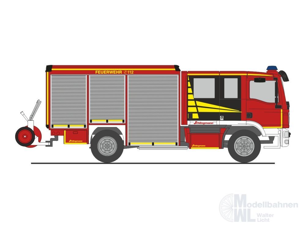 Rietze 72989 - Schlingmann Varus MAN 13t ´08 HLF FW Vorführdesign H0 1:87
