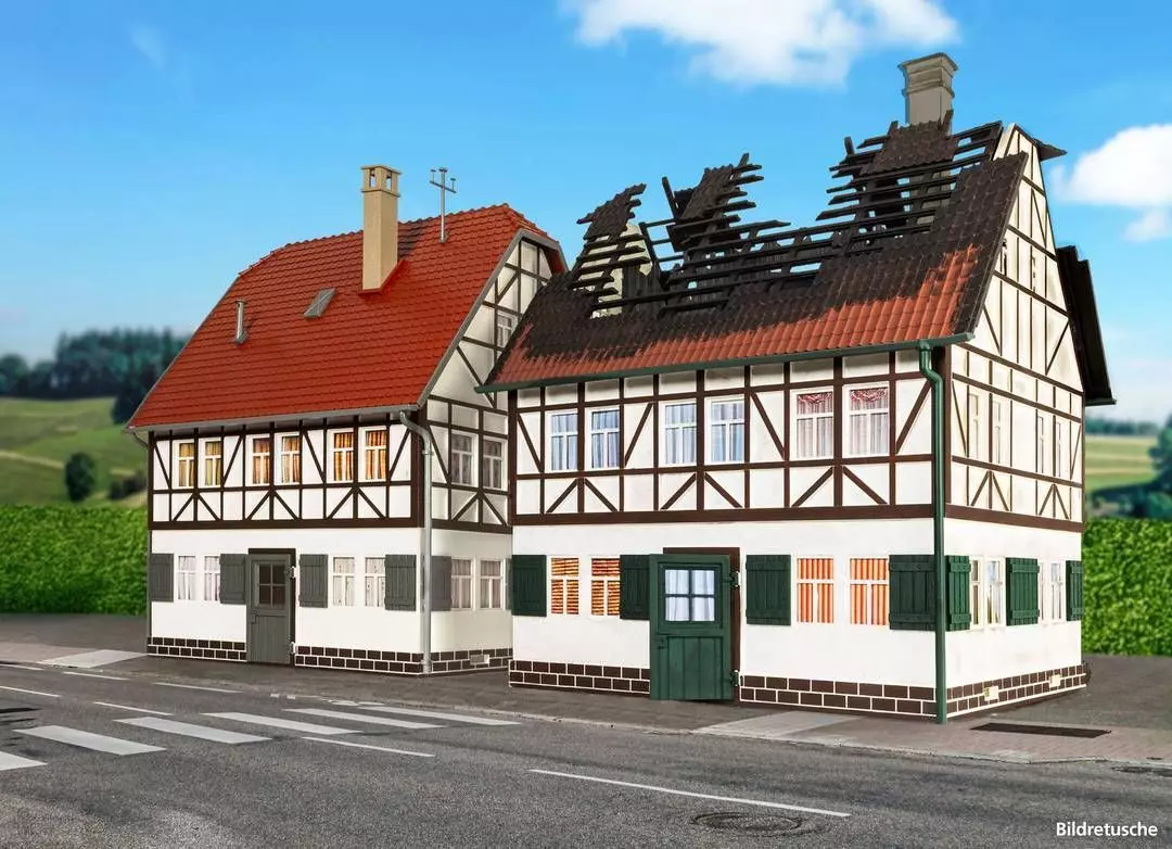 Piko 65011 - Abgebranntes Haus Bausatz Spur G 1:22,5