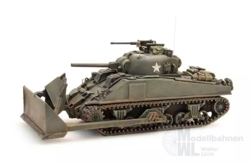 ARTITEC b.v. 387116 - US/UK Sherman M4 Dozer H0 1:87