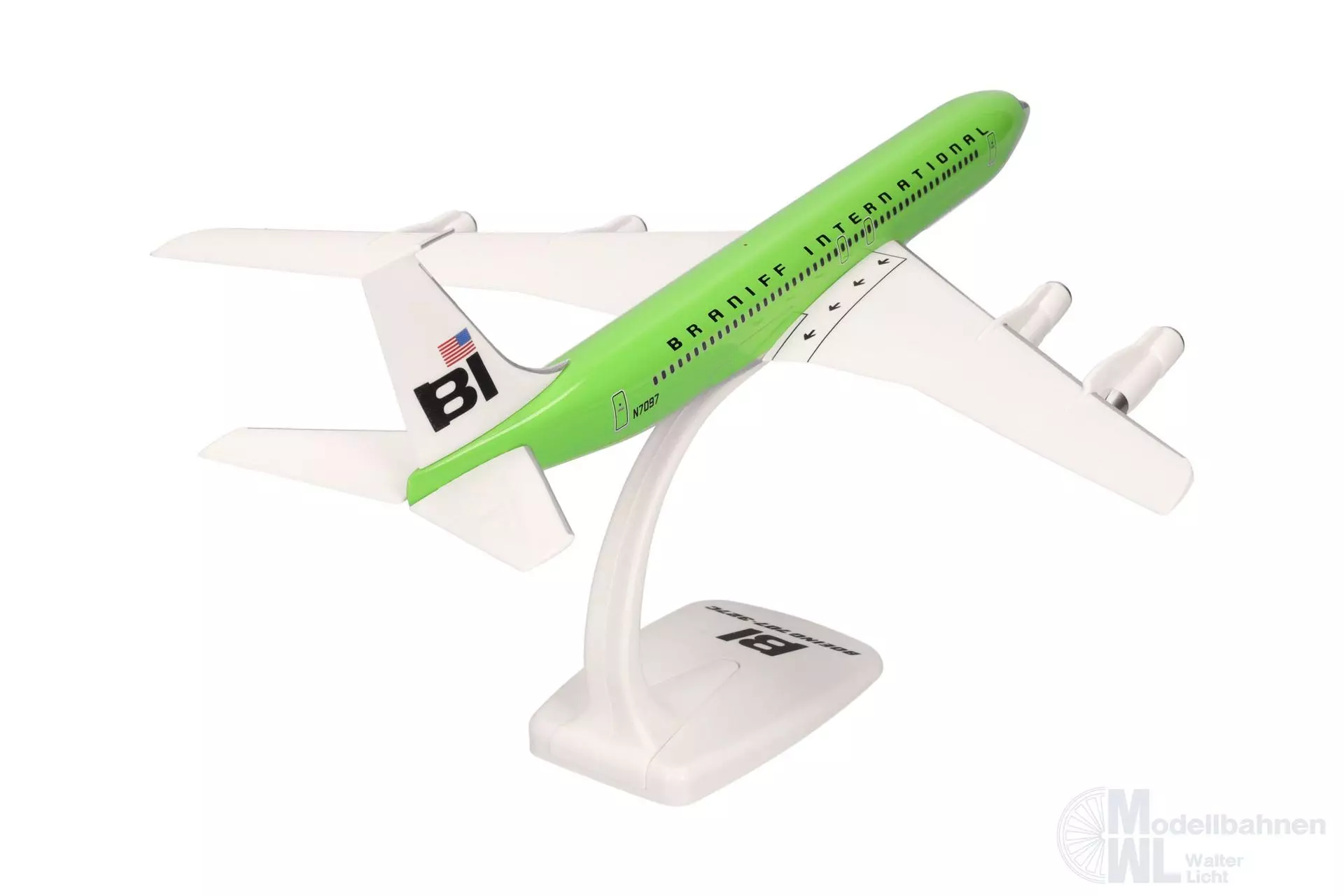 Herpa 614009 - Boeing 707-300 Braniff lime green 1:100