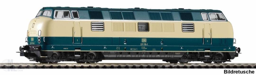 Piko 52617 - Dieselok BR 221 DB Ep.IV blau/beige H0/GL