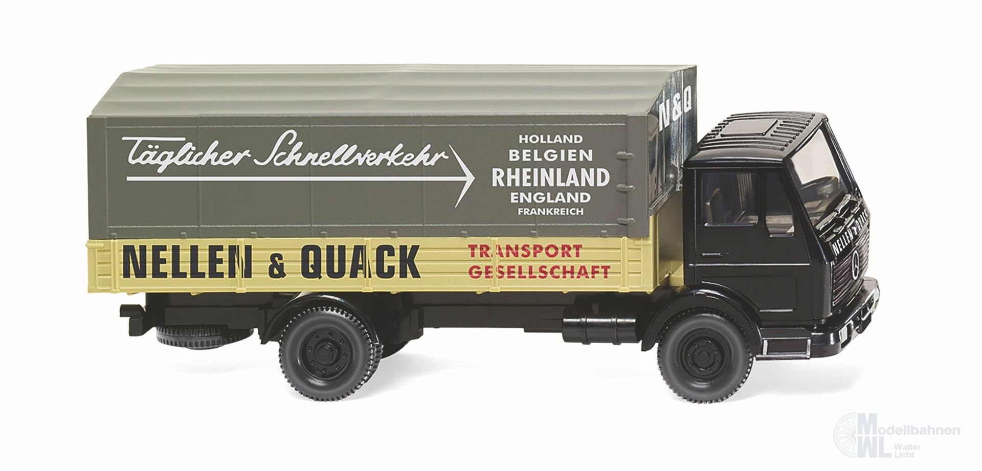 Wiking 043702 - Pritschen-Lkw Mercedes-Benz NG Nellen & Quack H0 1:87