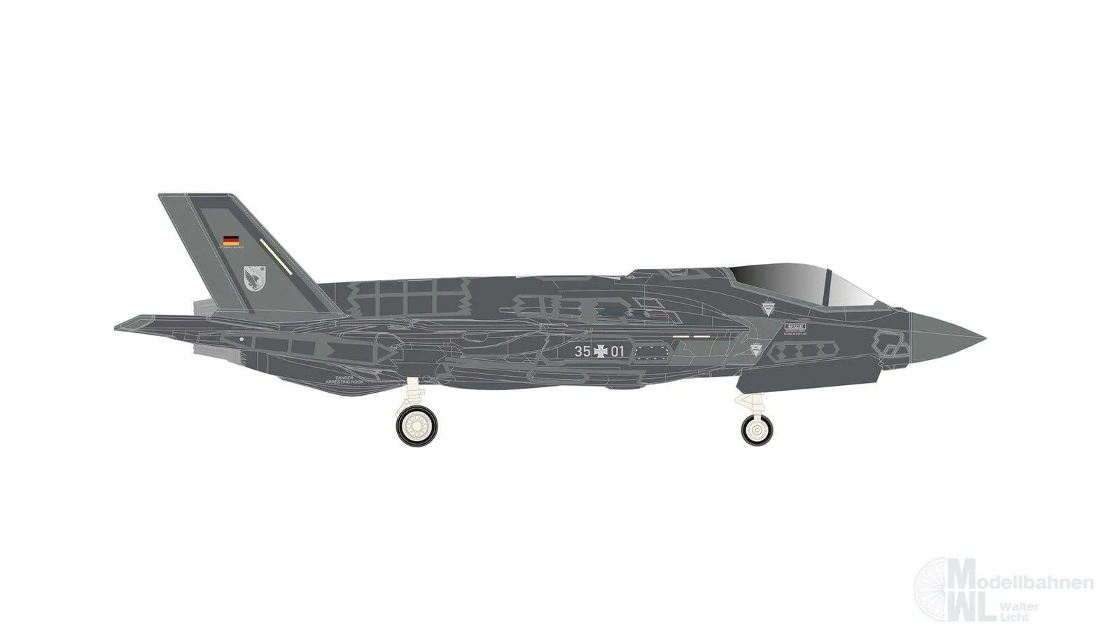 Herpa 574297 - F-35A Luftwaffe Ausbildungs Komando USA 1:200