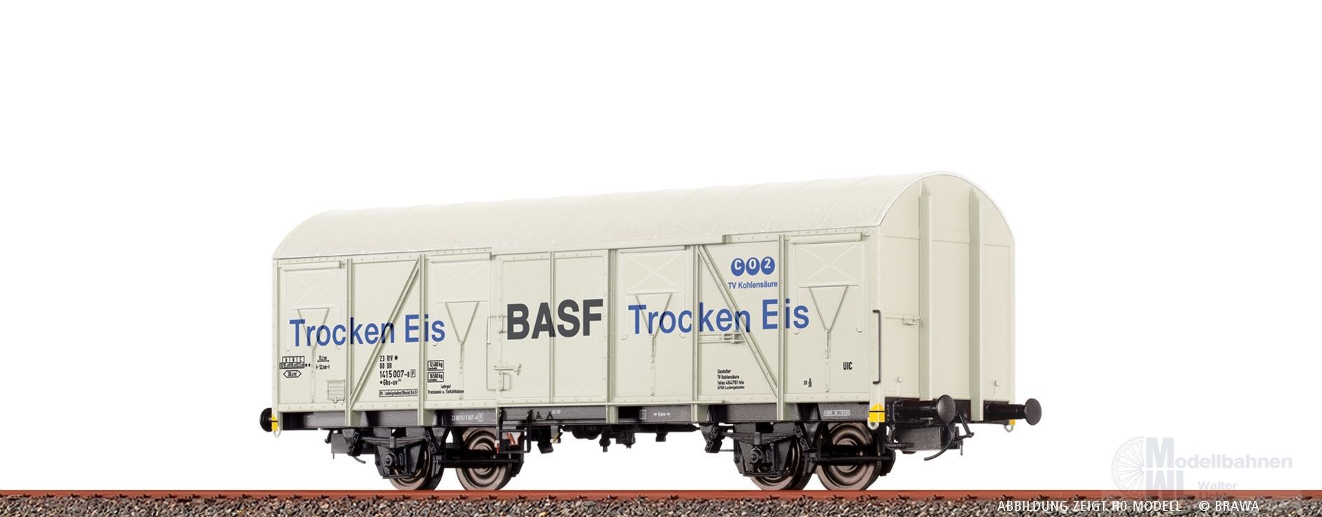 Brawa 67812 - Güterwagen Gbs-uv 253 DB Ep.IV BASF N 1:160