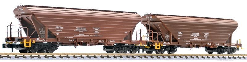 Liliput 260220 - Getreidetransportwagen Set Bulgarien Ep.V/VI Uagpps braun 2.tlg. N 1:160