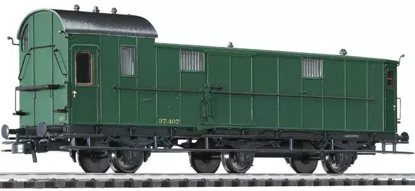 Liliput 334405 - Packwagen SNCB Ep.II 3-achs Pw3 37.407 H0/GL