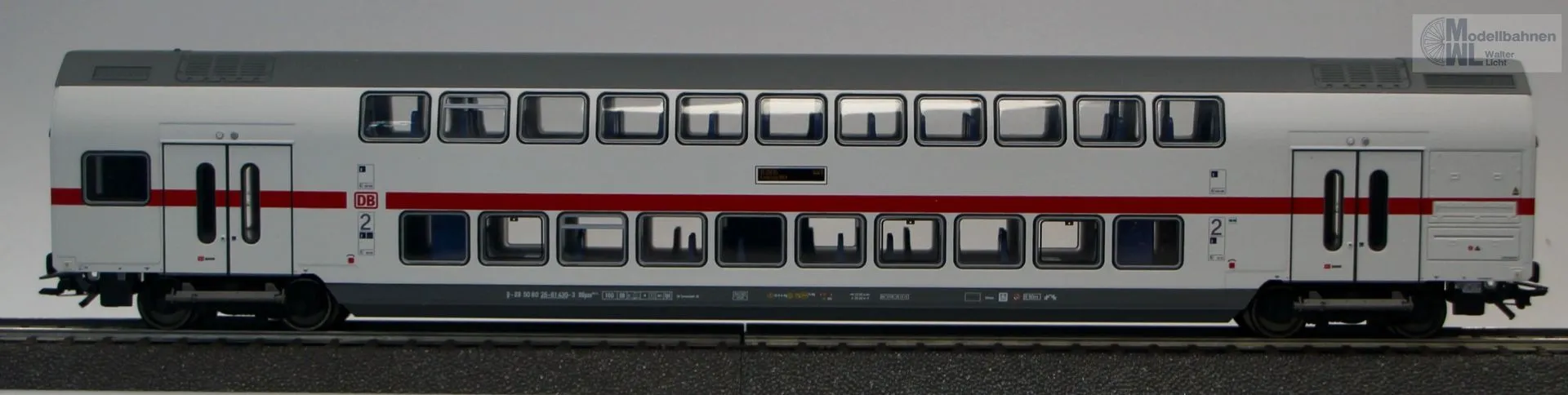 Märklin 43485 - MÄRKLIN - IC-Doppelstockwagen DB Ep.VI 2.Kl. H0/WS