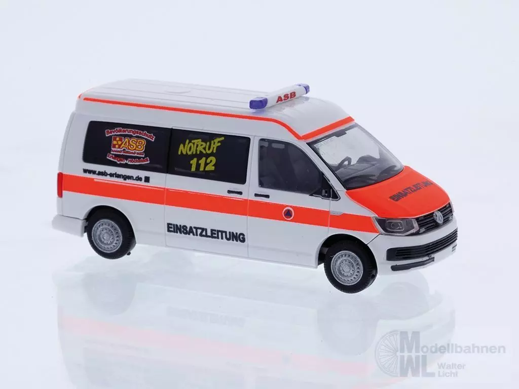 Rietze 53779 - Volkswagen T6 ASB RV Erlangen-Höchstadt H0 1:87