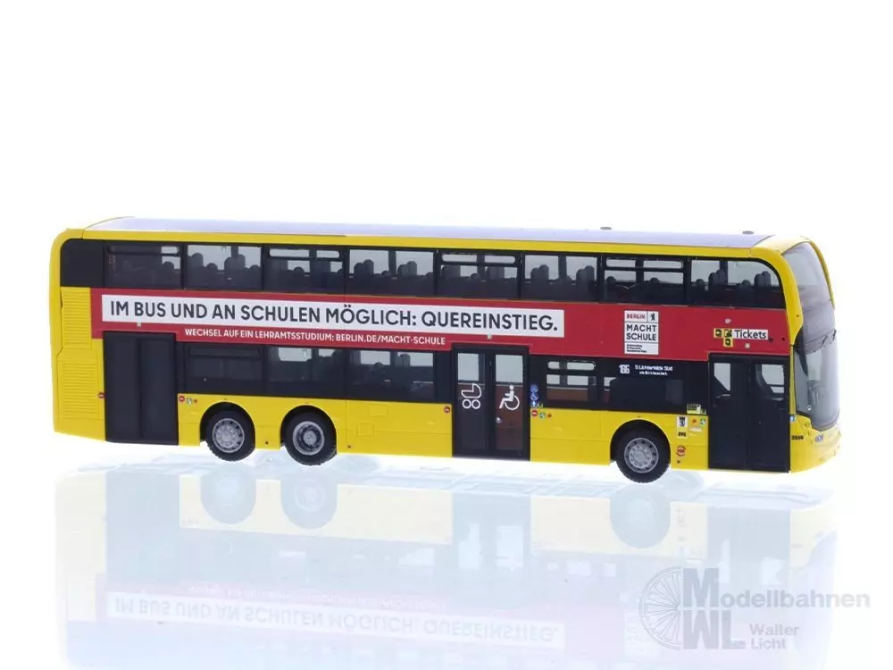 Rietze 78021 - Alexander Dennis Enviro 500 BVG - Berlin.de/macht-Schule H0 1:87