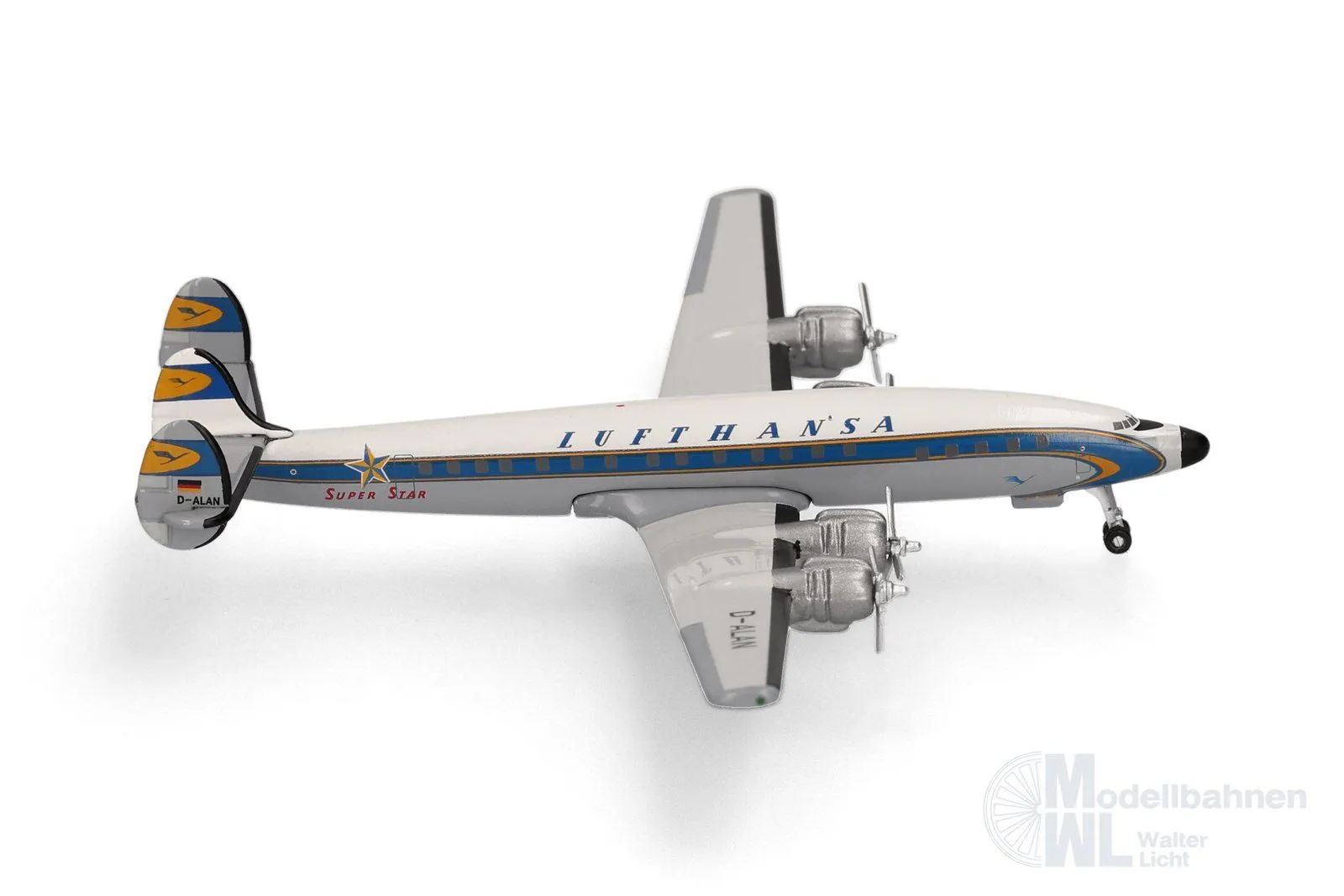 Herpa 539357 - Lockheed  L-1649A Super Star Lufthansa 1:500