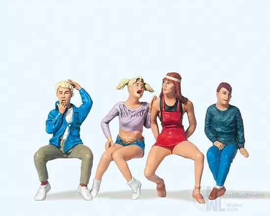 Preiser 45112 - Sitzende Jugendliche Spur G