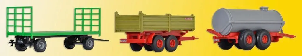 Kibri 10908 - Landwirtschaftliche Anhänger 3 Stück H0 1:87