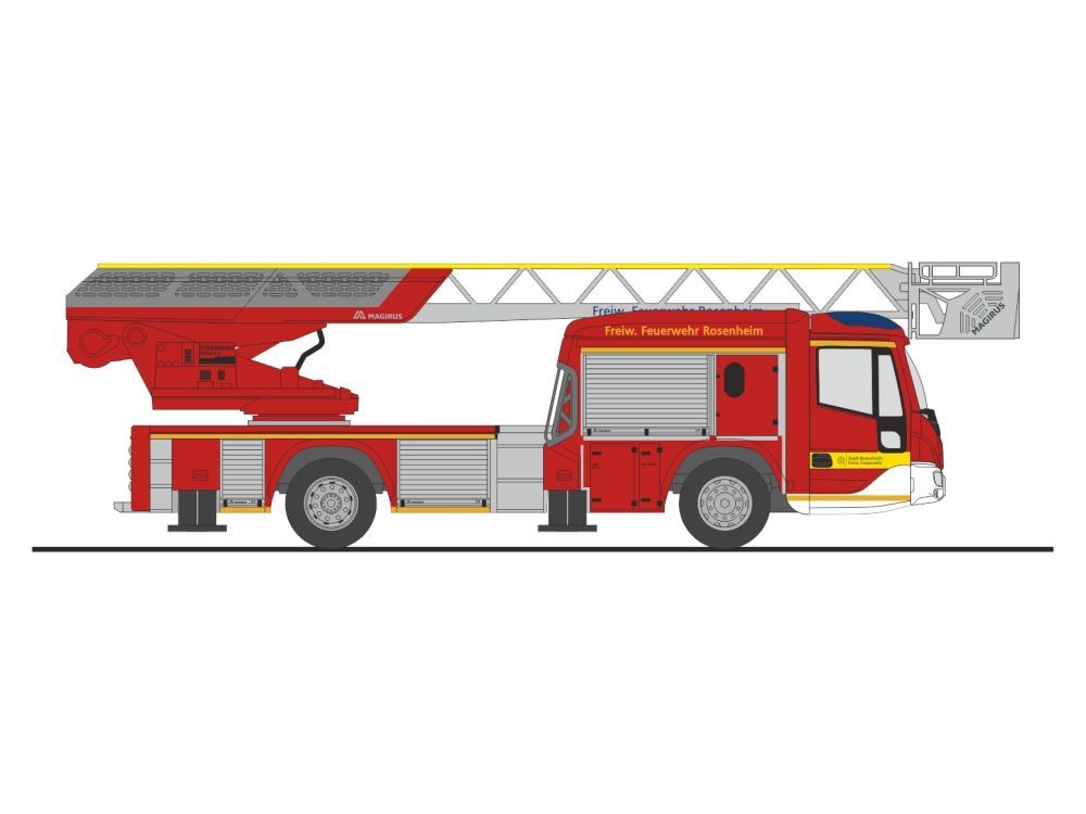 Rietze 71120 - Magirus DLK 32 n.B. FW Rosenheim H0 1:87