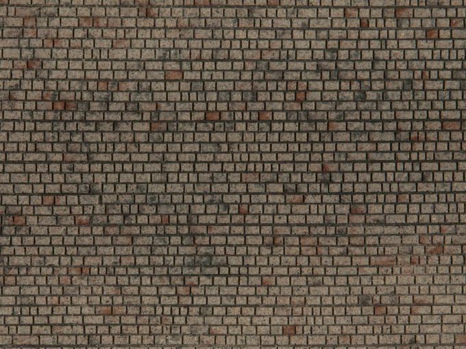 Noch 60372 - 3D-Strukturfolie Mauerwerk Quader 28 x 10 cm H0 1:87