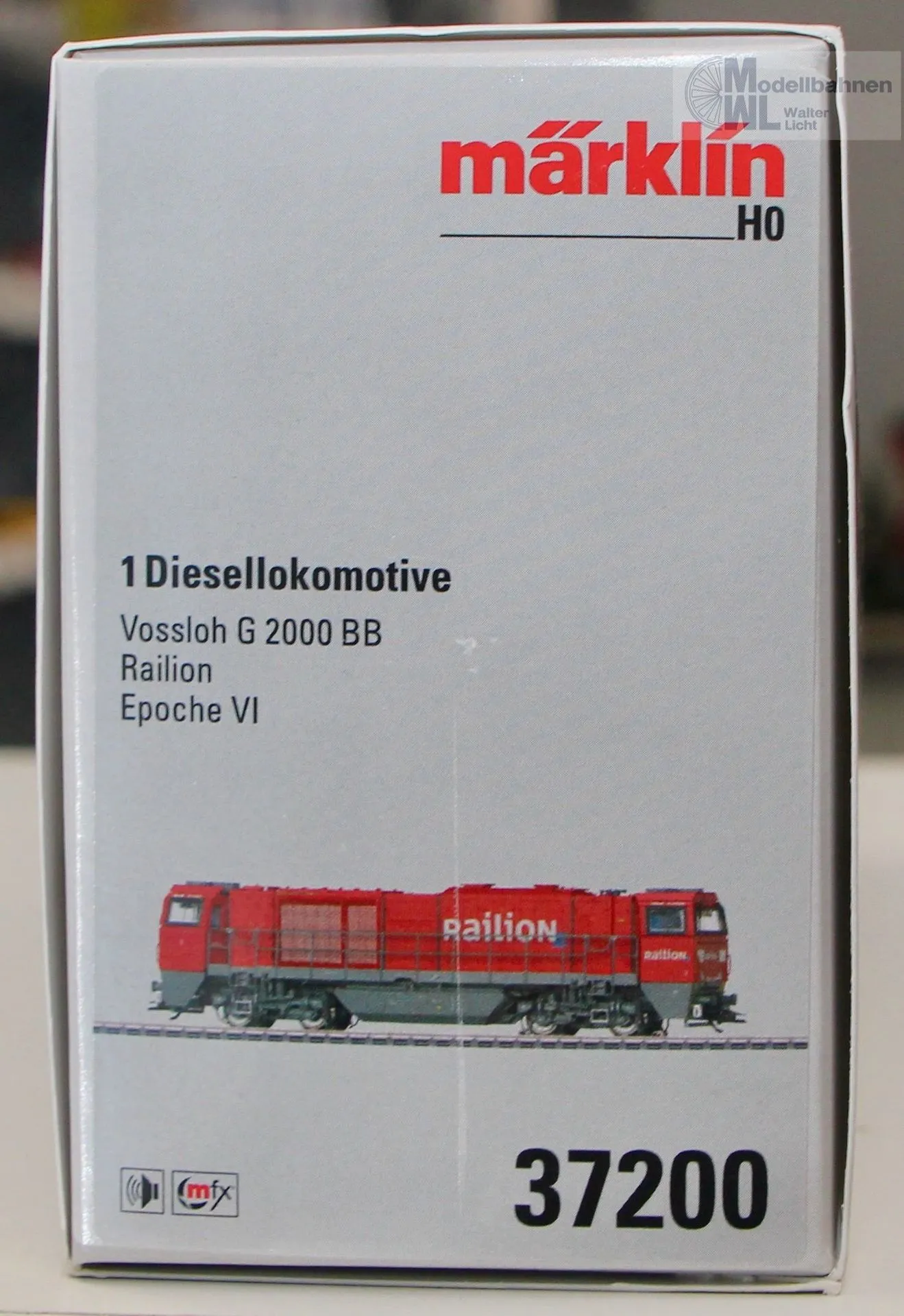 Märklin 37200 - MÄRKLIN - Diesellok G 2000 DB Railion Ep.VI H0/WS Sound mfx