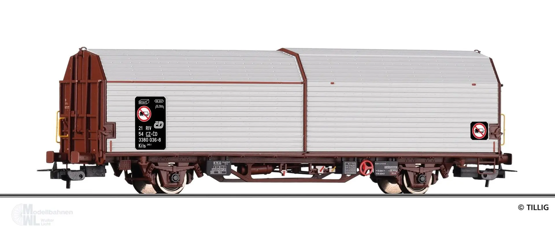 Tillig 77074 - Teleskophaubenwagen CD Ep.VI Kils 245.1 H0/GL