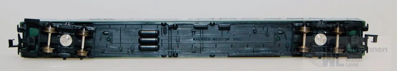 Trix 13373 - MINITRIX - Personenwagen DB 2.Kl. / Gepäck grün DB4üm N 1:160