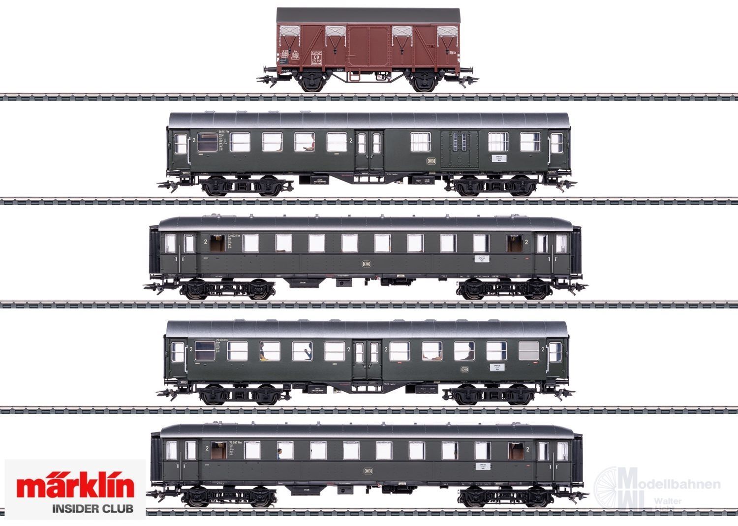 Märklin 41329 - INSIDER Wagen-Set zur BR 66 002 DB Ep.III H0/WS