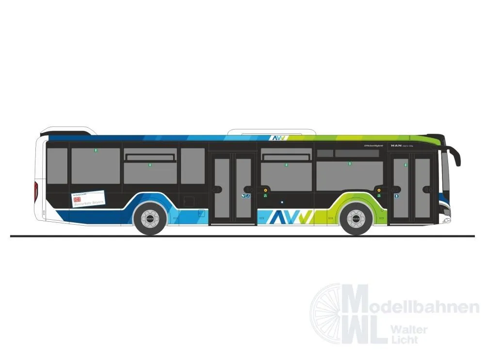 Rietze 75418 - MAN Lion´s City 12´18 AVV Augsburg H0 1:87