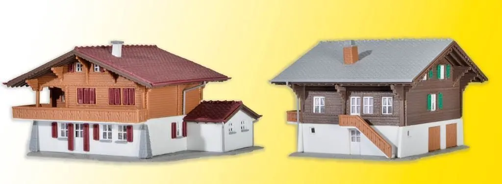 Kibri 37034 - Chalet Lenk 2 Stück N 1:160