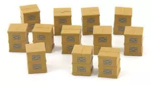 Exact Train 70007 - Ladegut Set 9 Kisten Staatl. Fachingen H0 1:87