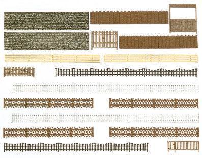 Busch 6017 - Zäune,Mauern,Tore H0 1:87
