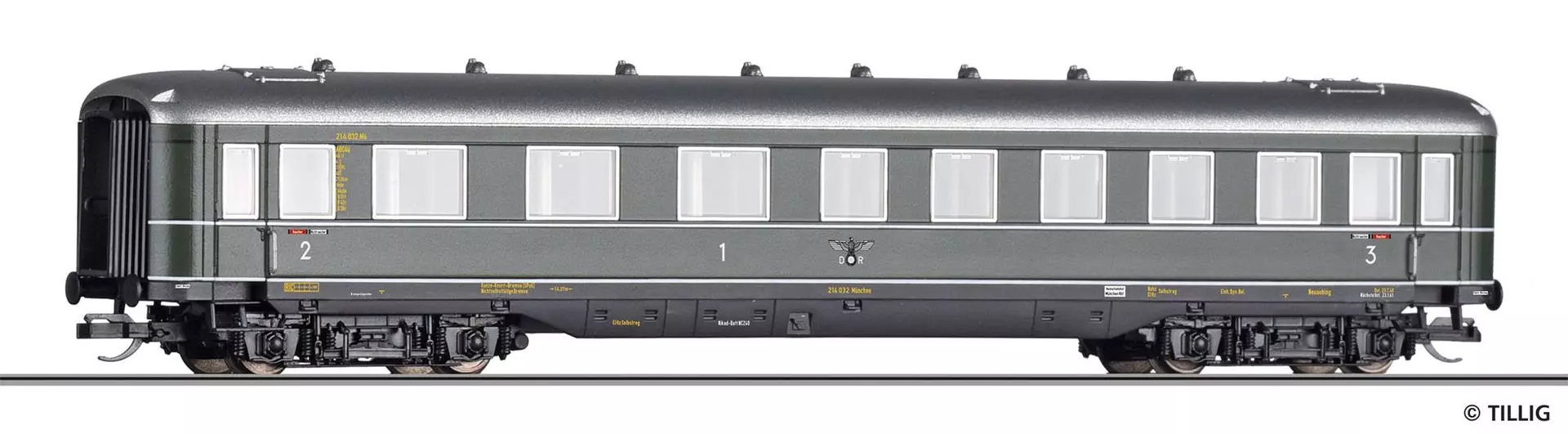 Tillig 16929 - Personenwagen DRG Ep.II 1/2/3.Kl. TT 1:120