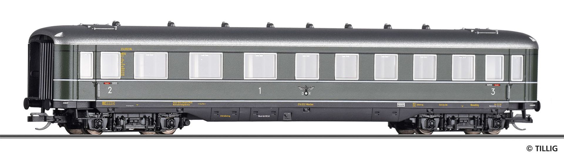 Tillig 16929 - Personenwagen DRG Ep.II 1/2/3.Kl. TT 1:120