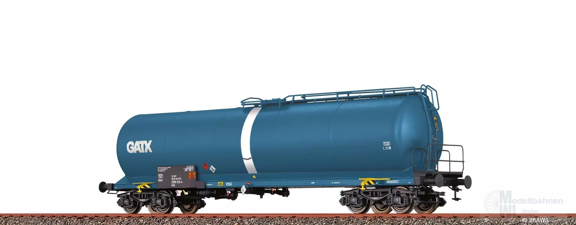 Brawa 50157 - Neubaukesselwagen GATC Ep.VI 4-achsig Zas H0/GL