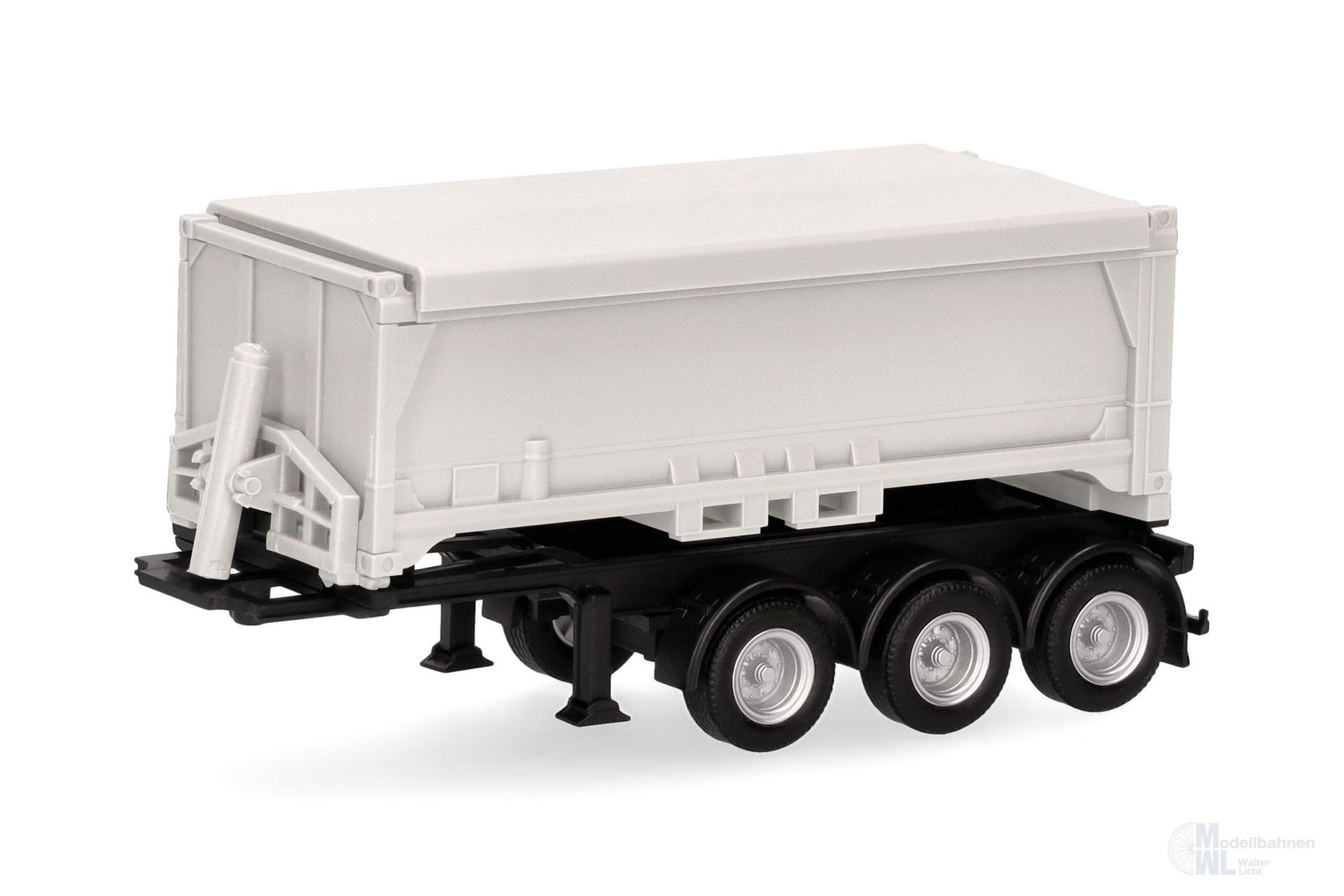 Herpa 077101 - Abraumcontainerauflieger 3 achs weiß H0 1:87 Herpa 077101 - Abraumcontainerauflieger 3 achs weiß H0 1:87