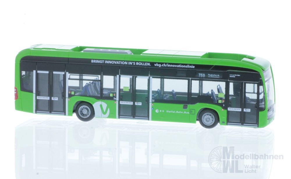 Rietze 75555 - Mercedes-Benz eCitaro VBG Glattal (CH) H0 1:87